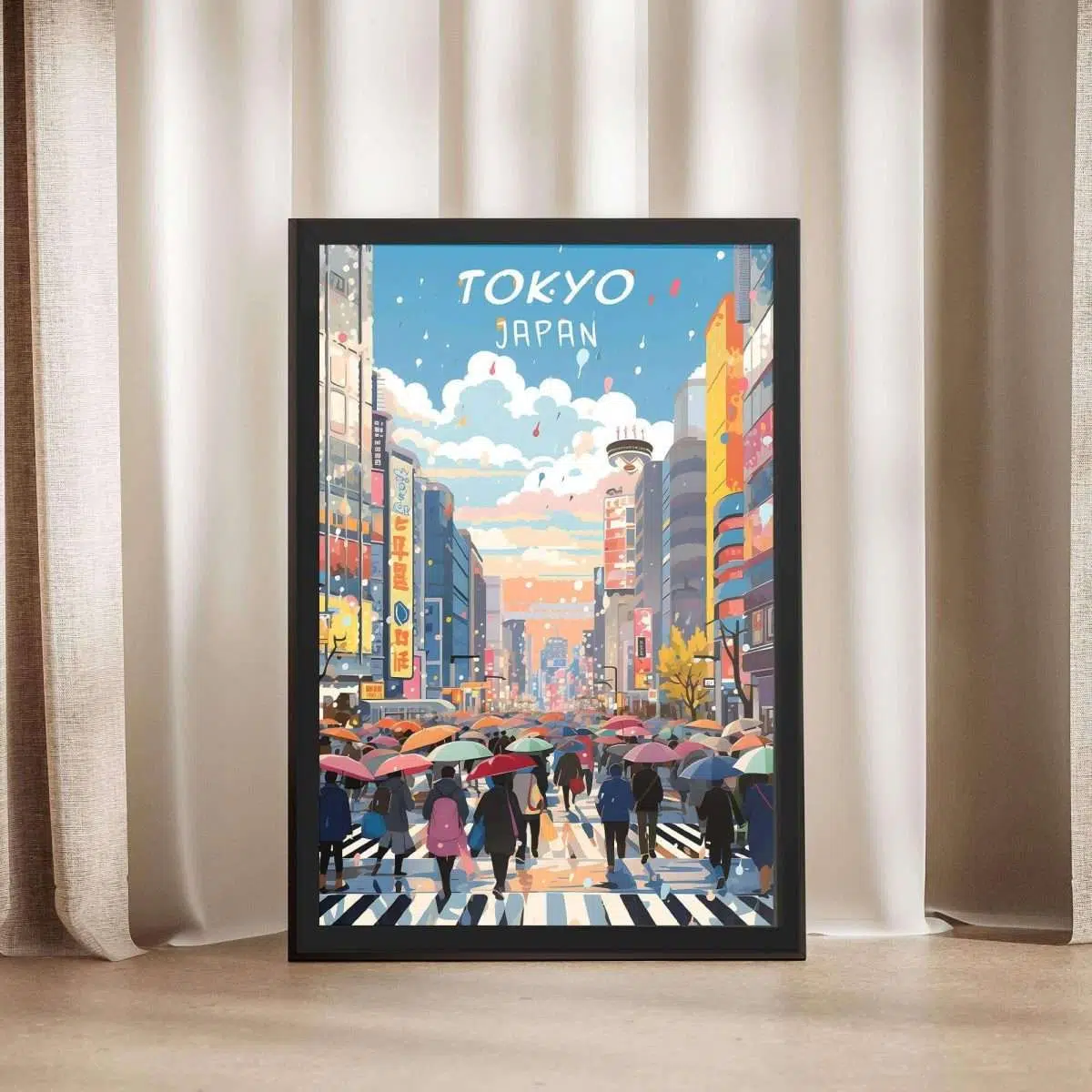 Tokyo Shibuya Crossing Framed Poster