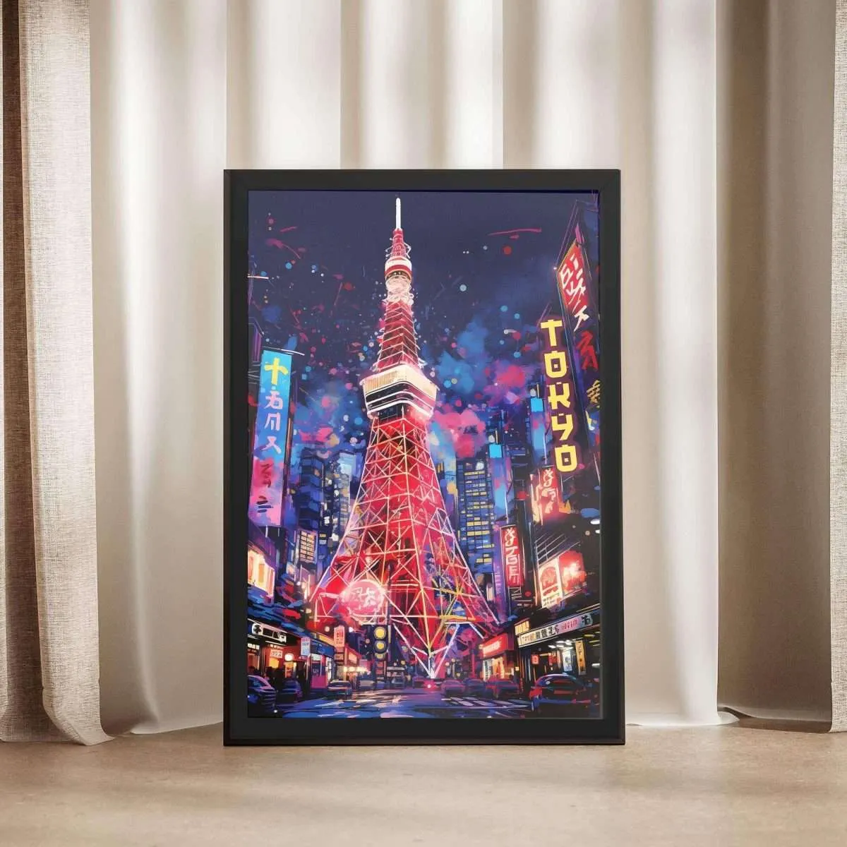 Tokyo Tower Framed Poster