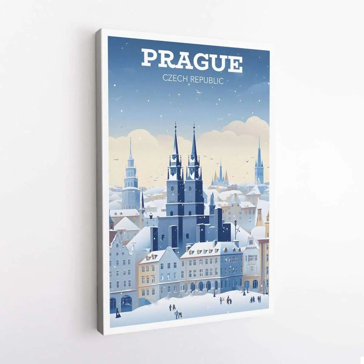 Winter Prague Castle Canvas