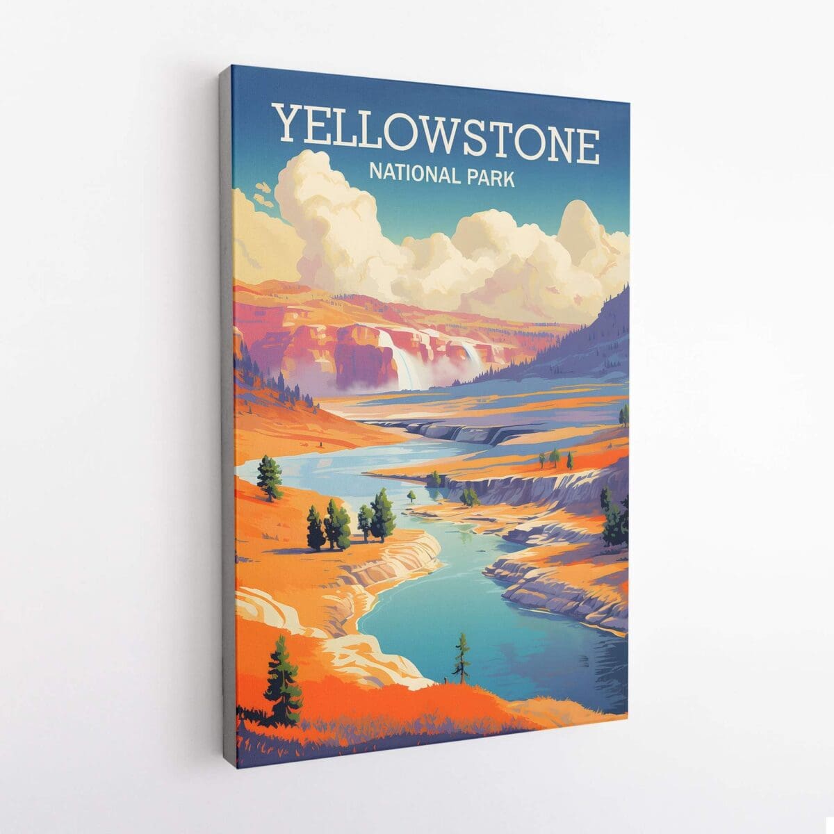 Yellowstone National Park Geothermal Wonders Canvas
