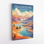 Yellowstone National Park Geothermal Wonders Canvas