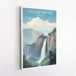 Yosemite National Park Bridalveil Falls Cascade Canvas