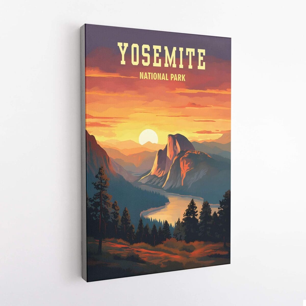 Yosemite National Park Glacier Point Sunset Canvas