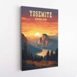 Yosemite National Park Glacier Point Sunset Canvas