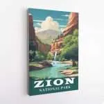 Zion National Park Emerald Pools Canvas