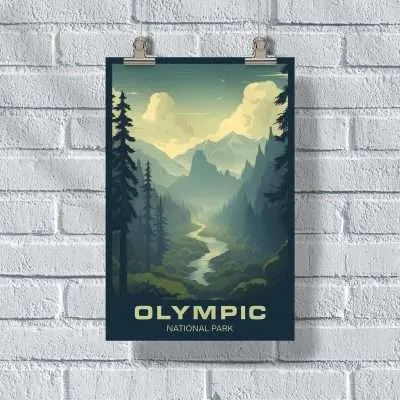 Olympic National Park Hoh Rainforest Enchantment Poster