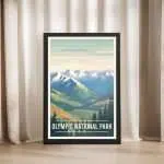 Olympic National Park Hurricane Ridge Framed Poster