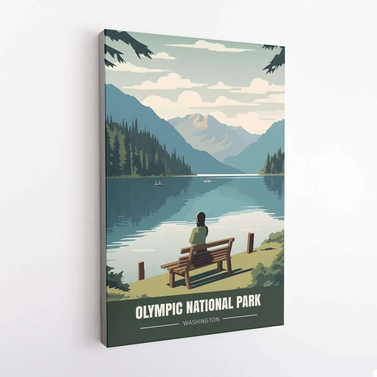 Olympic National Park Lake Crescent Canvas