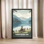 Olympic National Park Lake Crescent Framed Poster