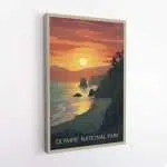 Olympic National Park Ruby Beach Sunset Canvas