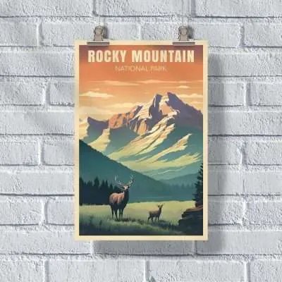 Rocky Mountain National Park Elk Meadow Poster