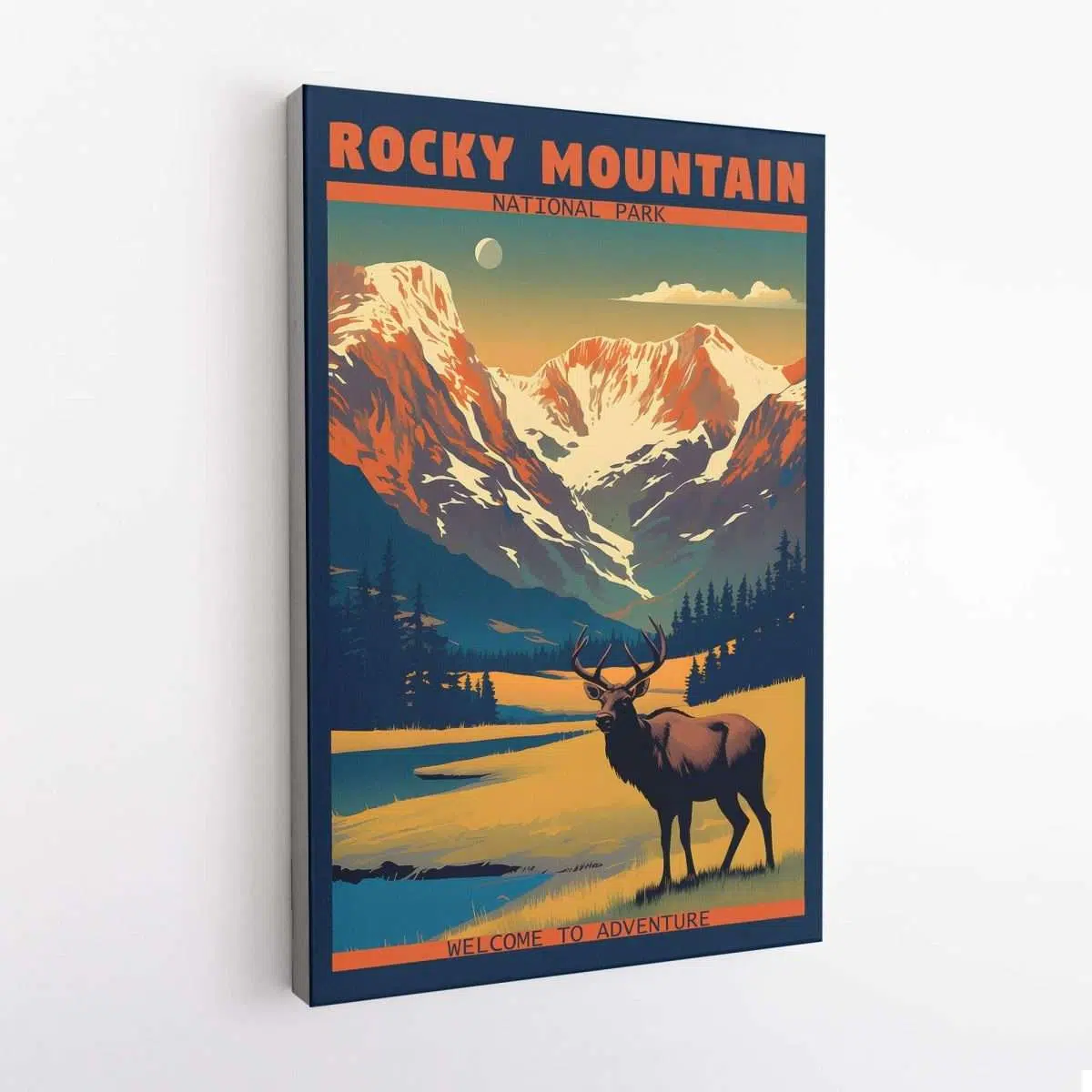 Rocky Mountain National Park Elk Welcome To Adventure Canvas