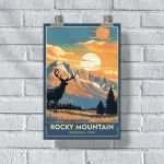 Rocky Mountain National Park Elk Poster