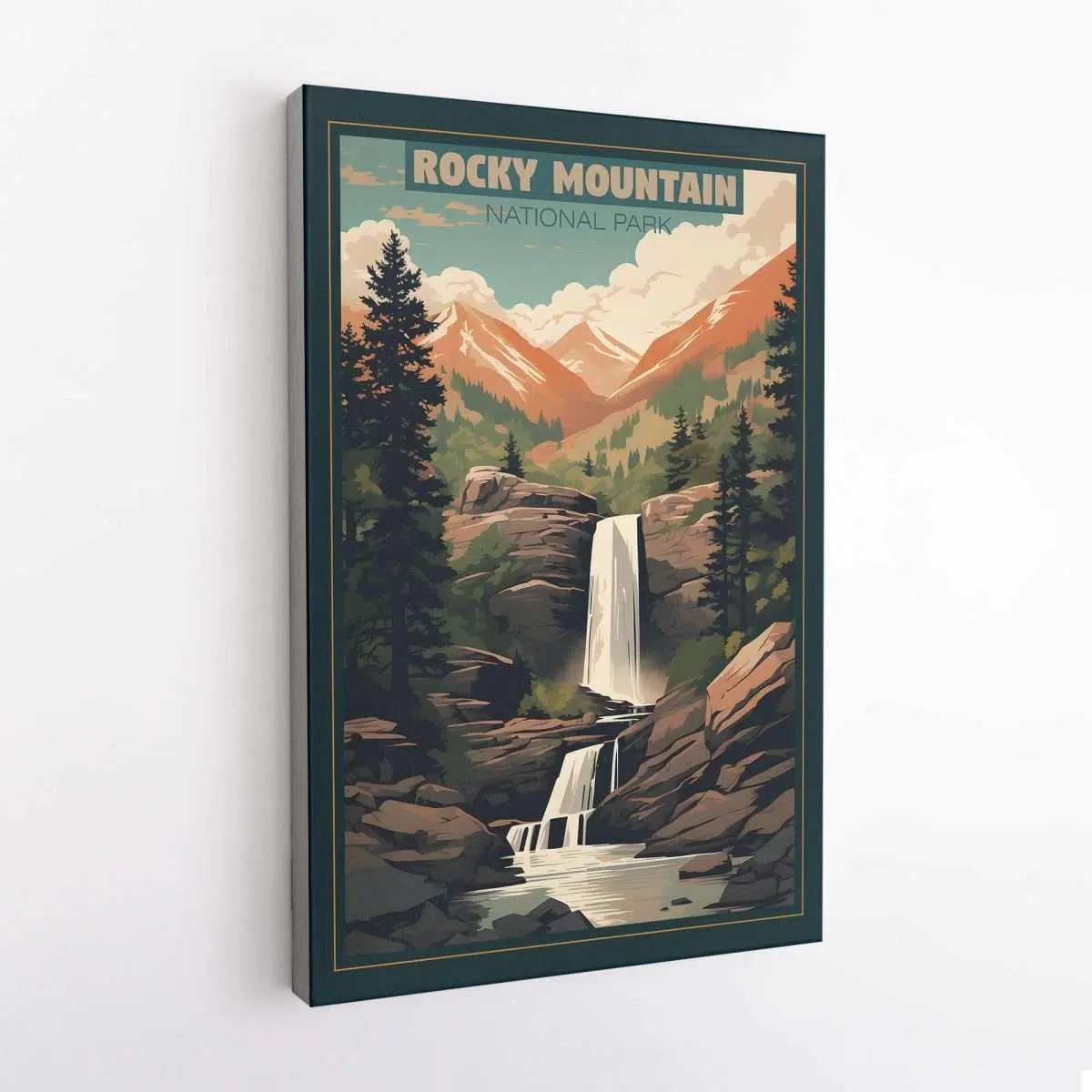 Rocky Mountain National Park Hidden Waterfalls Canvas