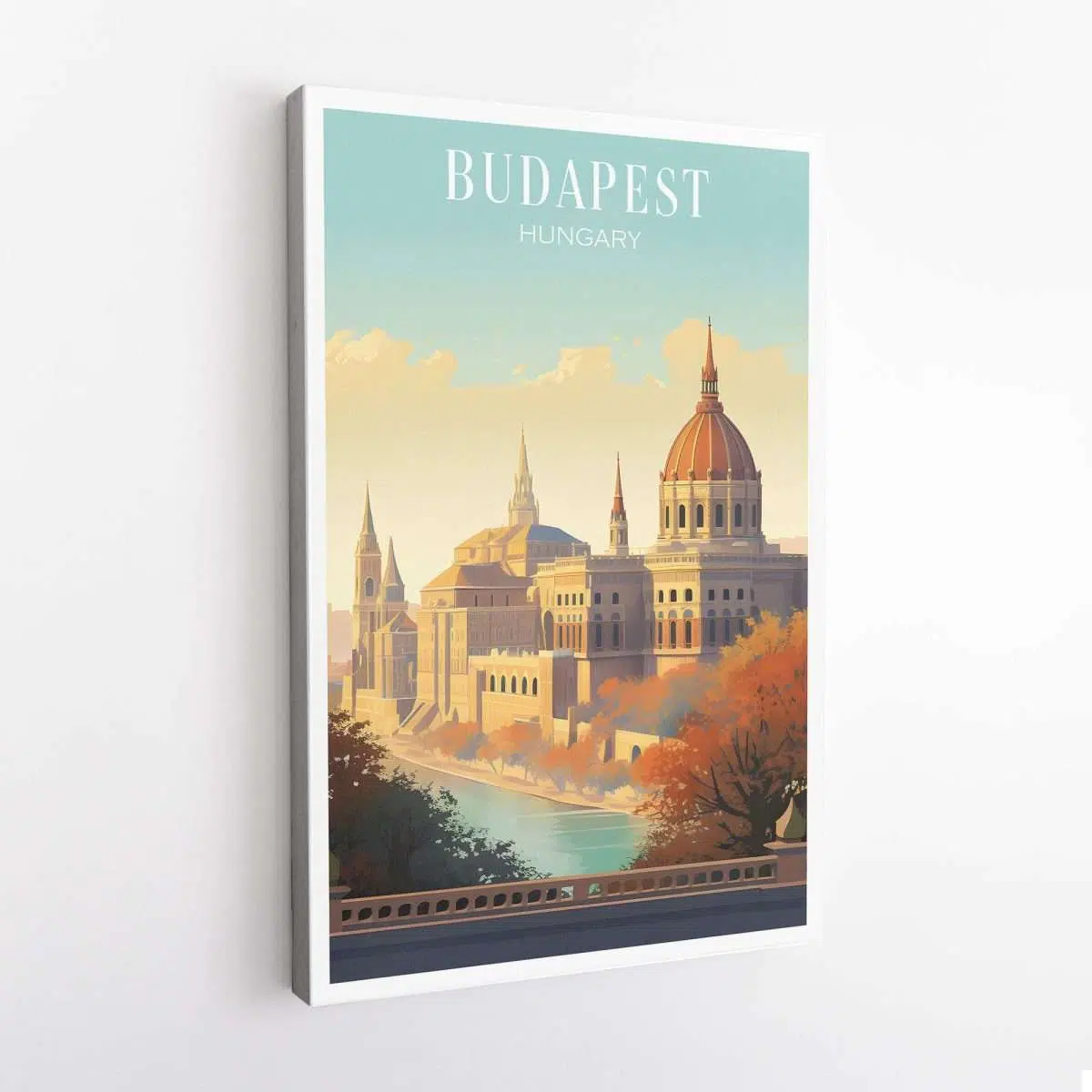 Budapest Buda Castle And Fisherman's Bastion Canvas