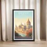 Budapest Buda Castle And Fisherman's Bastion Framed Poster