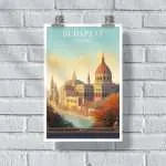 Budapest Buda Castle And Fisherman's Bastion Poster