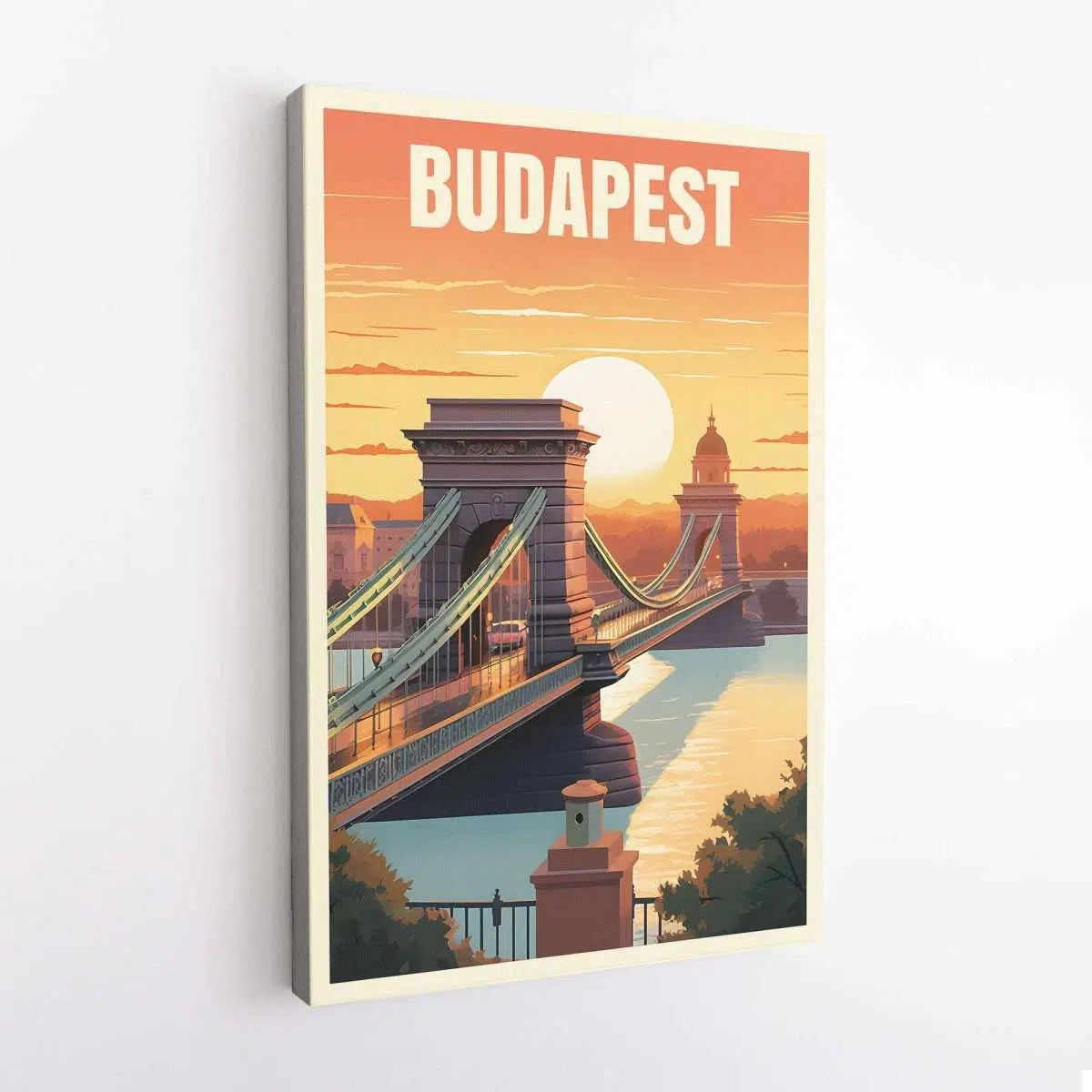 Budapest Chain Bridge Canvas