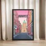 Budapest Ruin Bars Of The Jewish Quarter Framed Poster