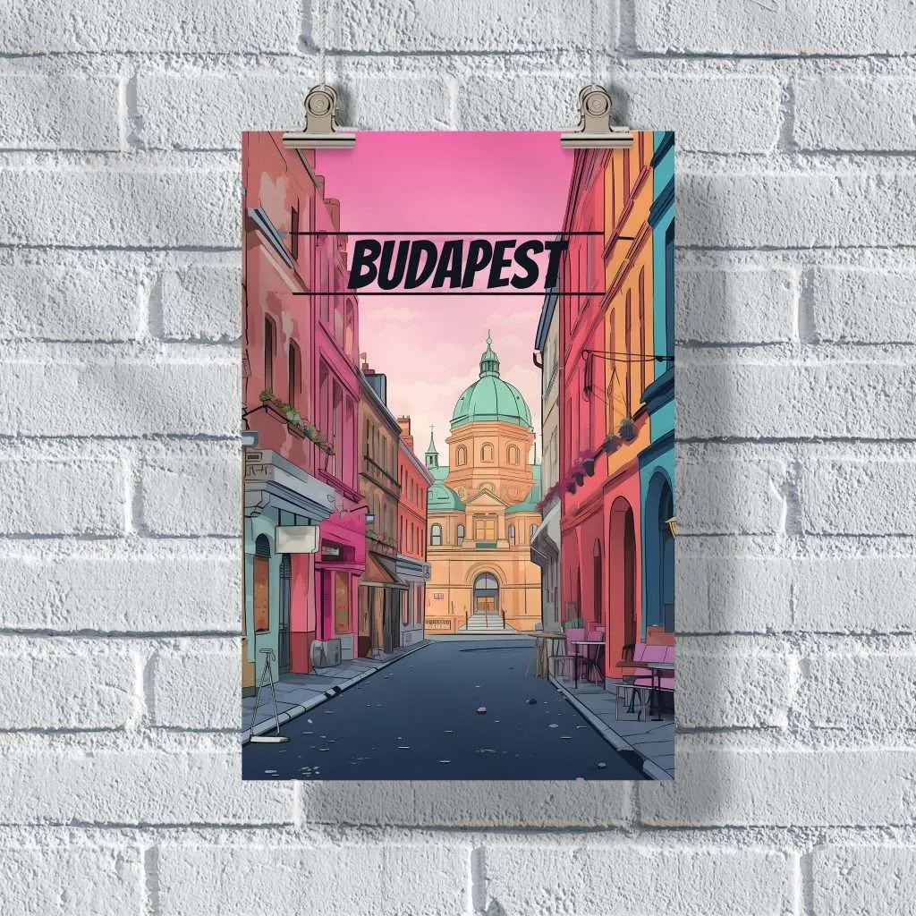 Budapest Ruin Bars Of The Jewish Quarter Poster