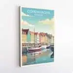 Copenhagen Denmark Nyhavn Harbor Canvas