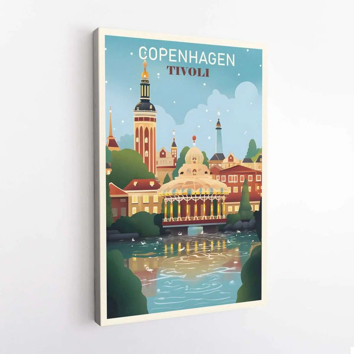 Copenhagen Tivoli Canvas