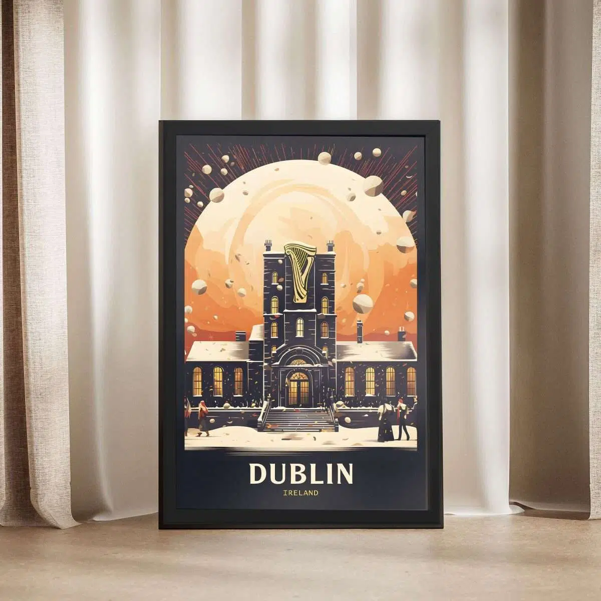 Dublin Guinness Framed Poster