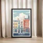 Dublin Street Ireland Framed Poster