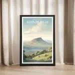 Edinburgh Arthur's Seat Framed Poster