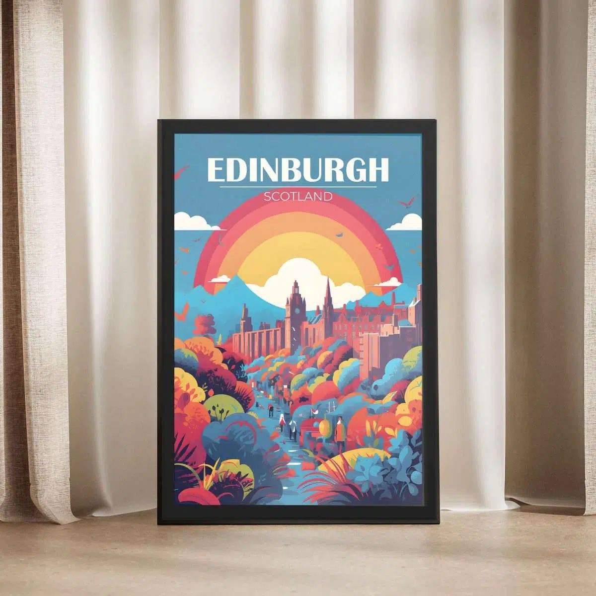 Edinburgh Festival Fringe Framed Poster