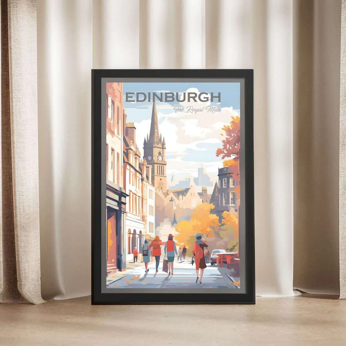 Edinburgh The Royal Mile Framed Poster