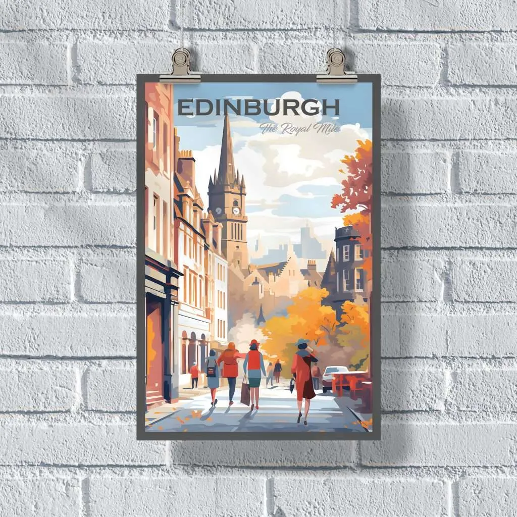 Edinburgh The Royal Mile Poster