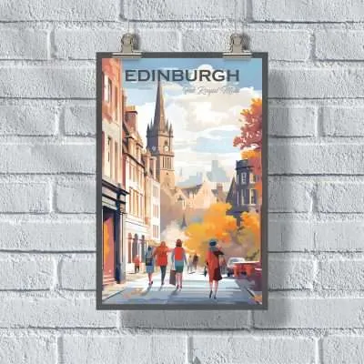 Edinburgh The Royal Mile Poster