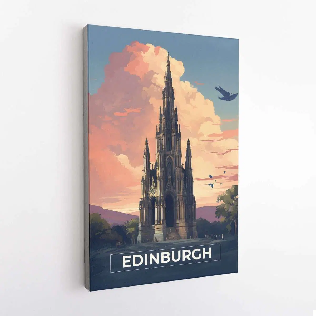 Edinburgh The Scott Monument Canvas