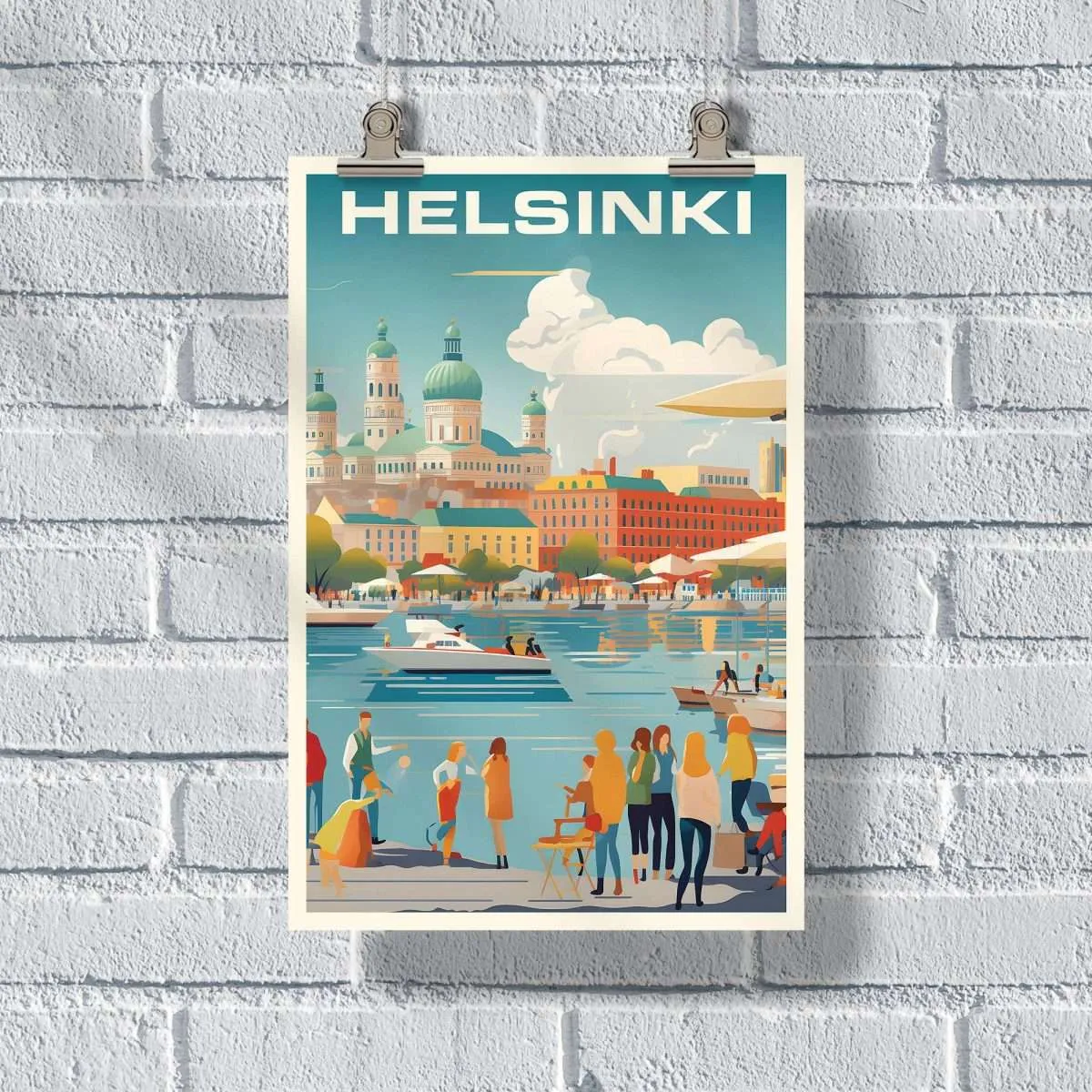 Helsinki Market Square Poster