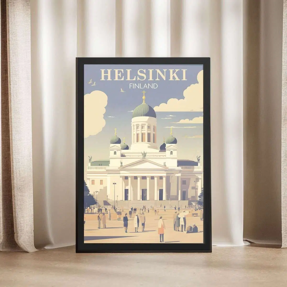 Helsinki Senate Square Framed Poster