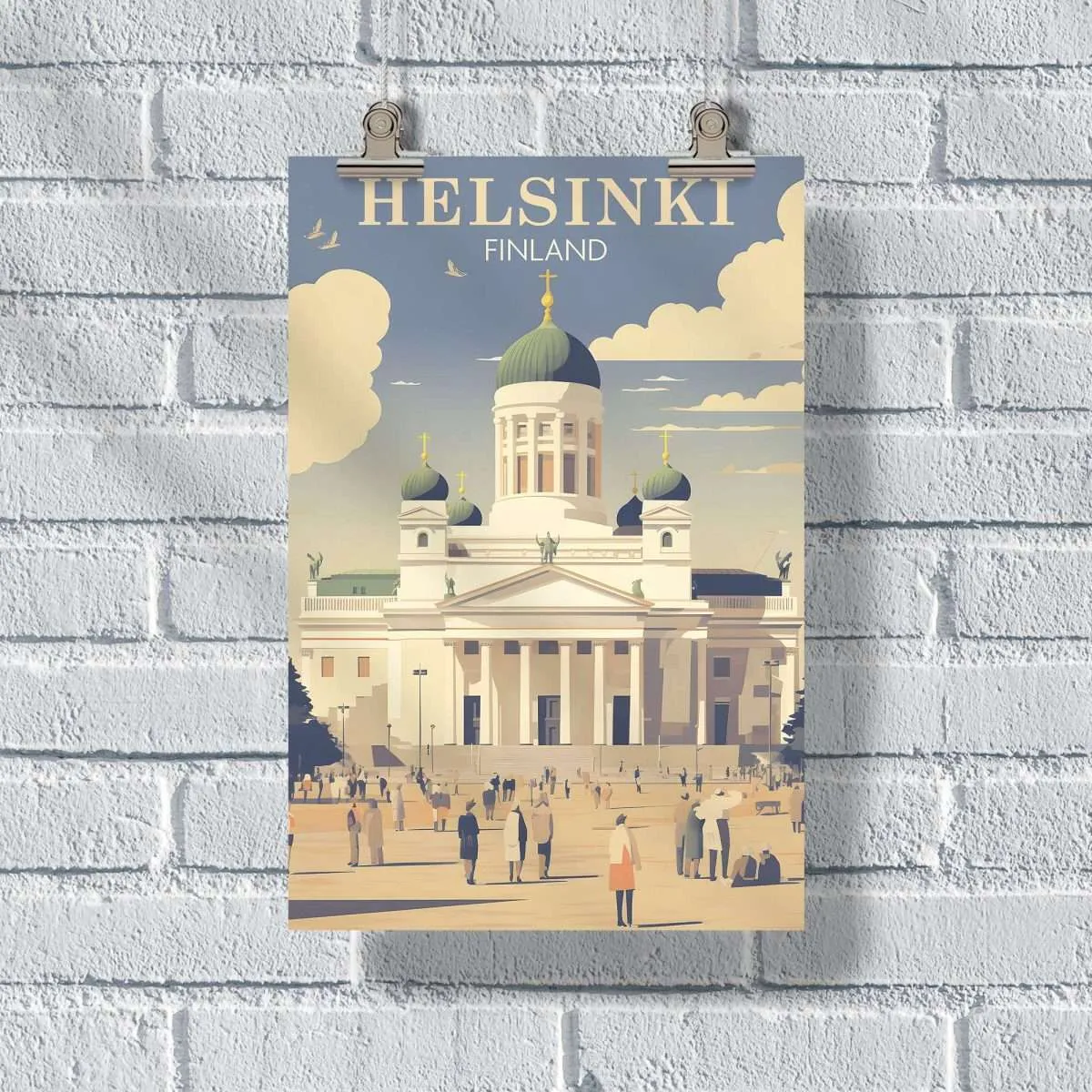 Helsinki Senate Square Poster