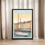 København Nyhavn Harbor Framed Poster