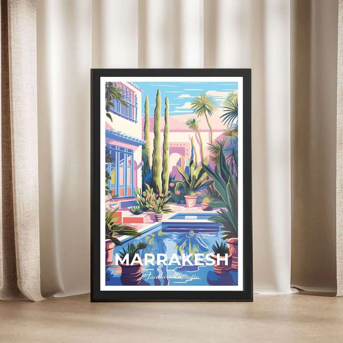 Marrakesh Jardin Majorelle Framed Poster