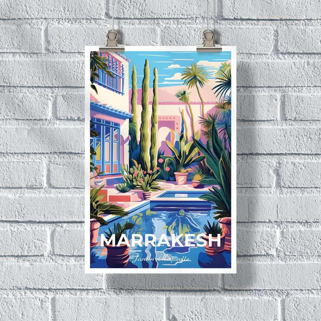 Marrakesh Jardin Majorelle Poster