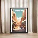 Marrakesh Medina Souks Framed Poster