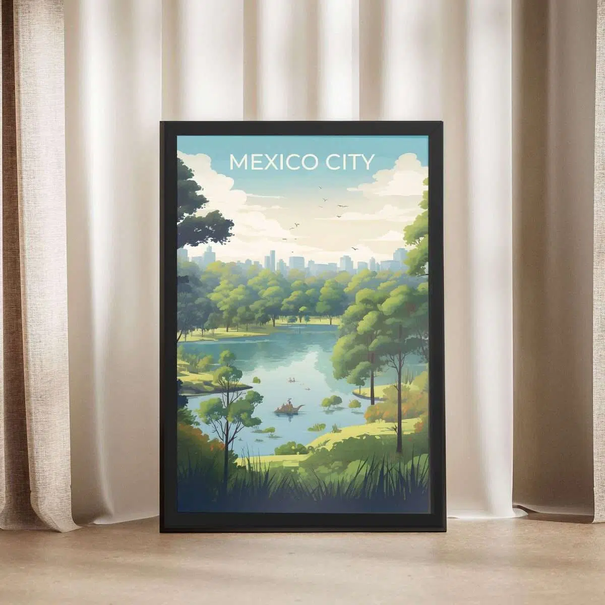 Mexico City Chapultepec Park Framed Poster