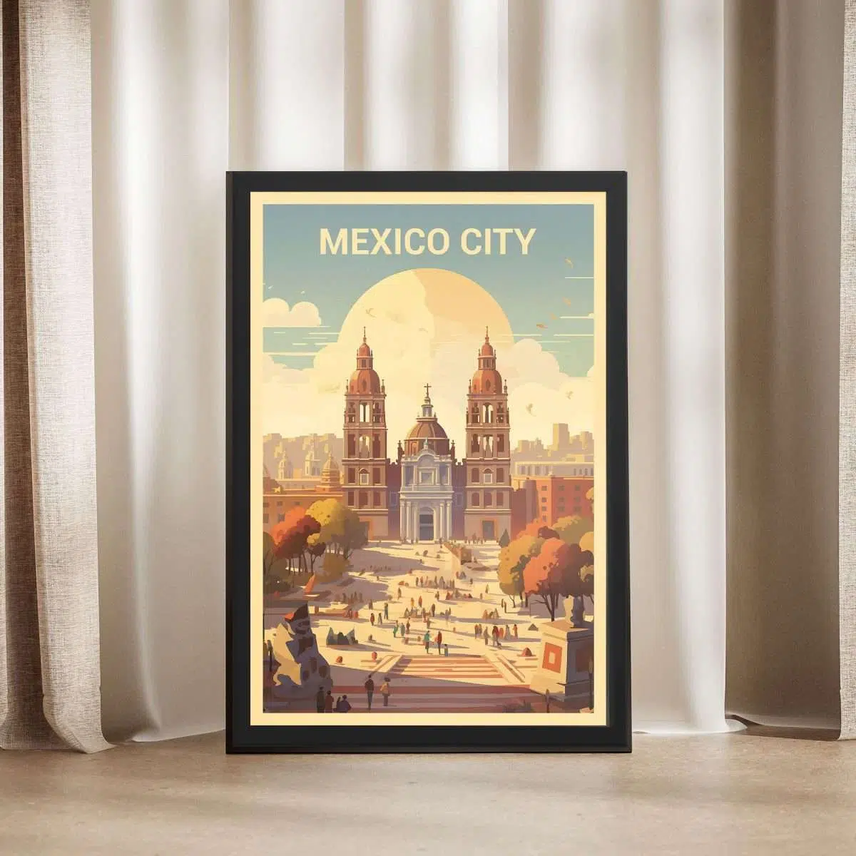 Mexico City Zócalo Framed Poster