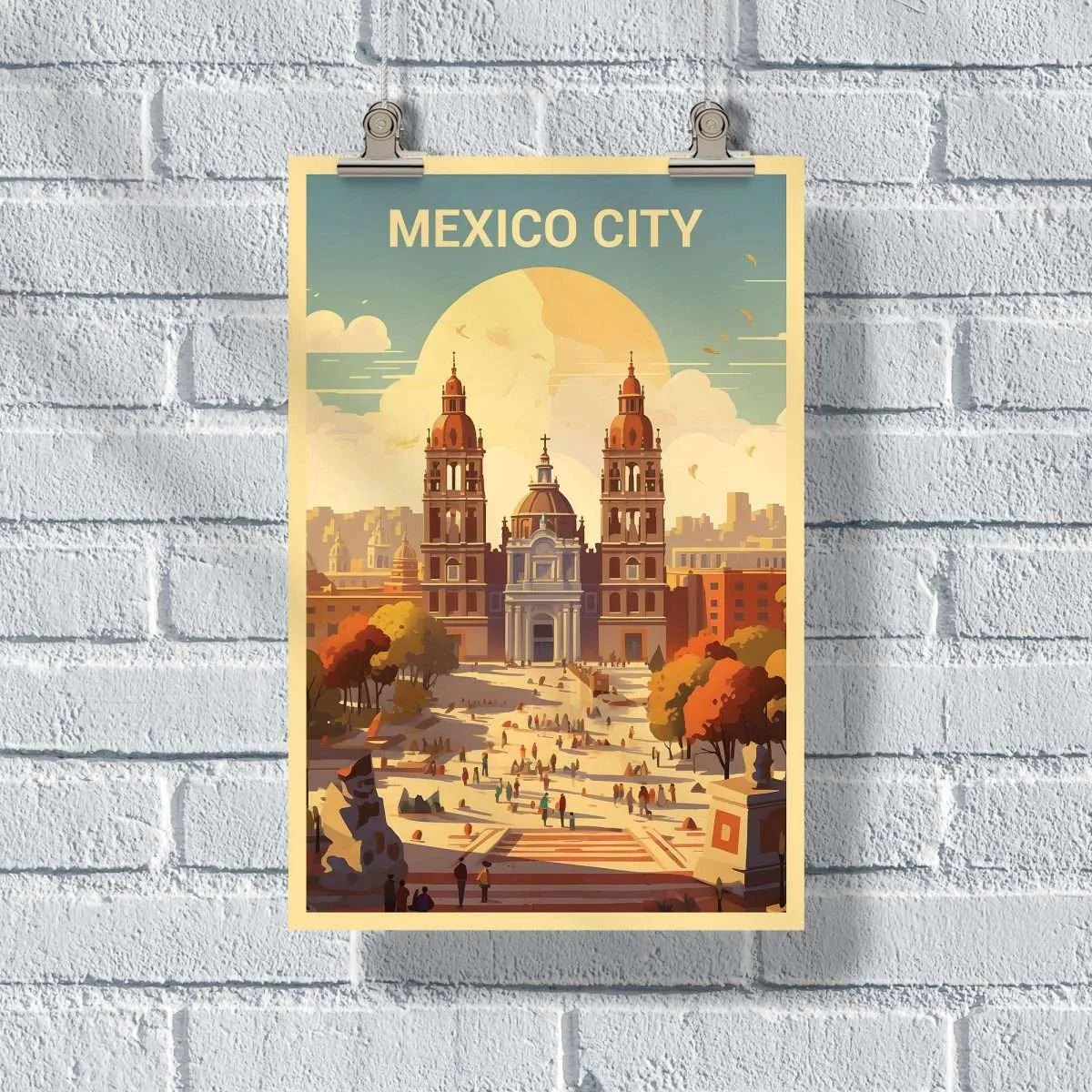 Mexico City Zócalo Poster