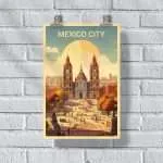 Mexico City Zócalo Poster