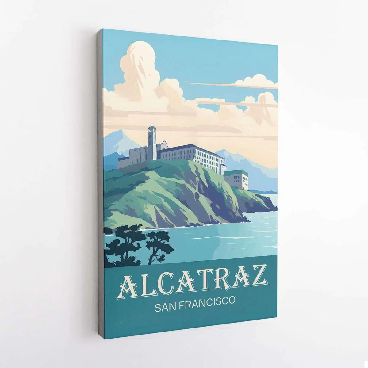 San Francisco Alcatraz Island Canvas