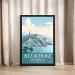 San Francisco Alcatraz Island Framed Poster