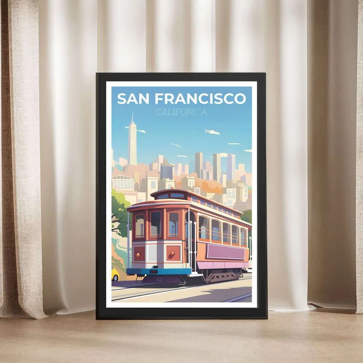 San Francisco Cable Car Framed Poster