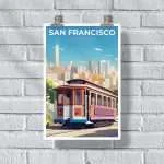 San Francisco Cable Car Poster