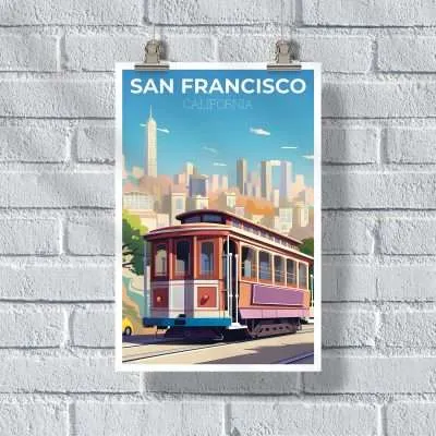 San Francisco Cable Car Poster